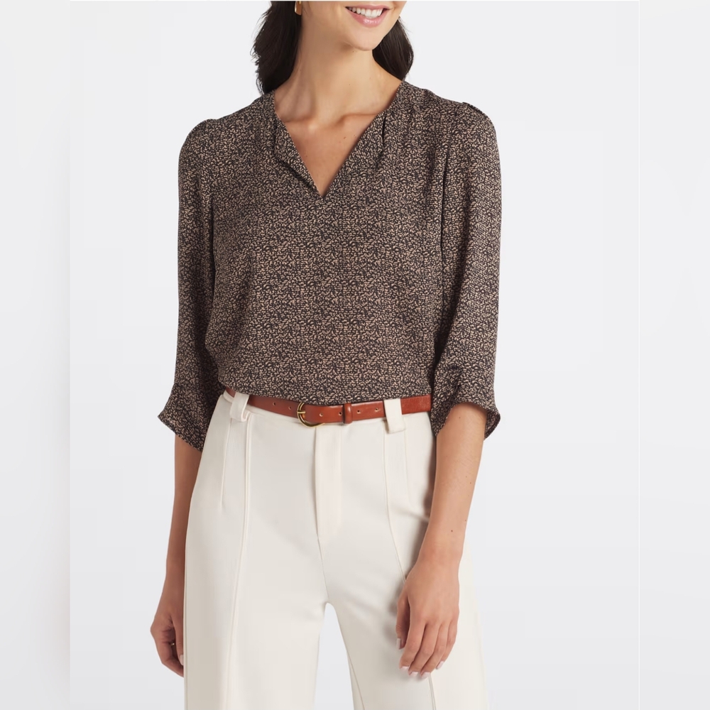NWOT Les Serein Presley 3/4 Sleeve Blouse